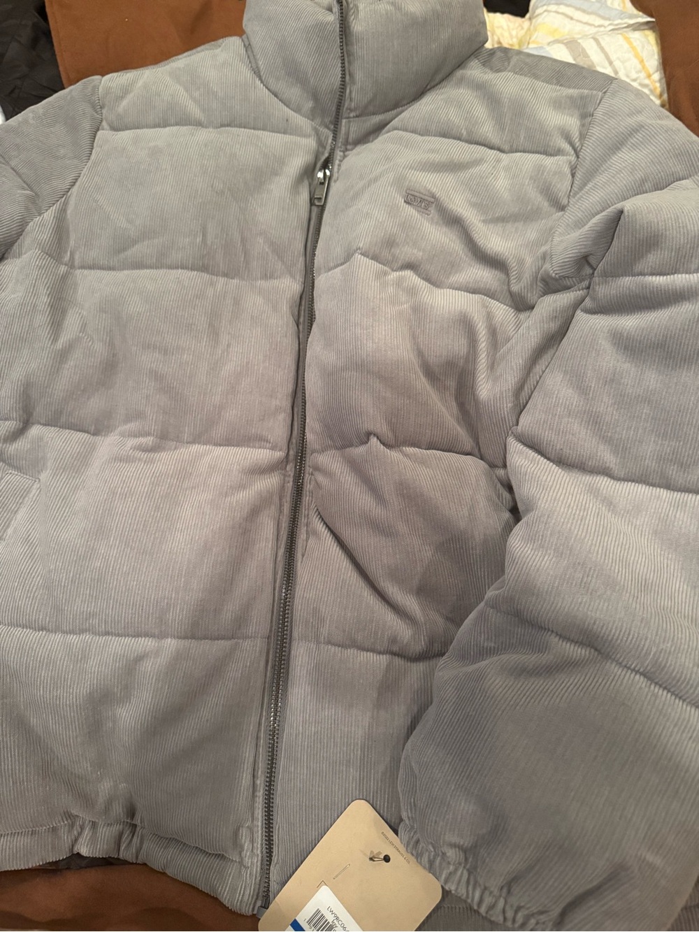 New Levi's women corduroy grey size xl coat jacket